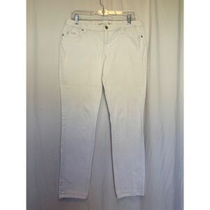 Michael Kors Jeans Skinny White Stretch Denim 5-Pocket Size 12
